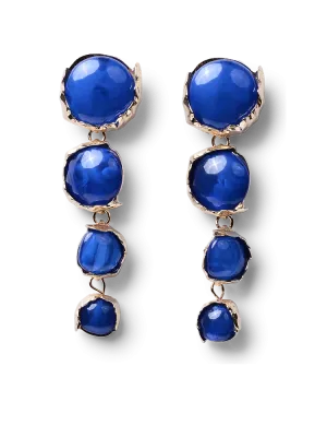 Inga Blue Drop Earrings