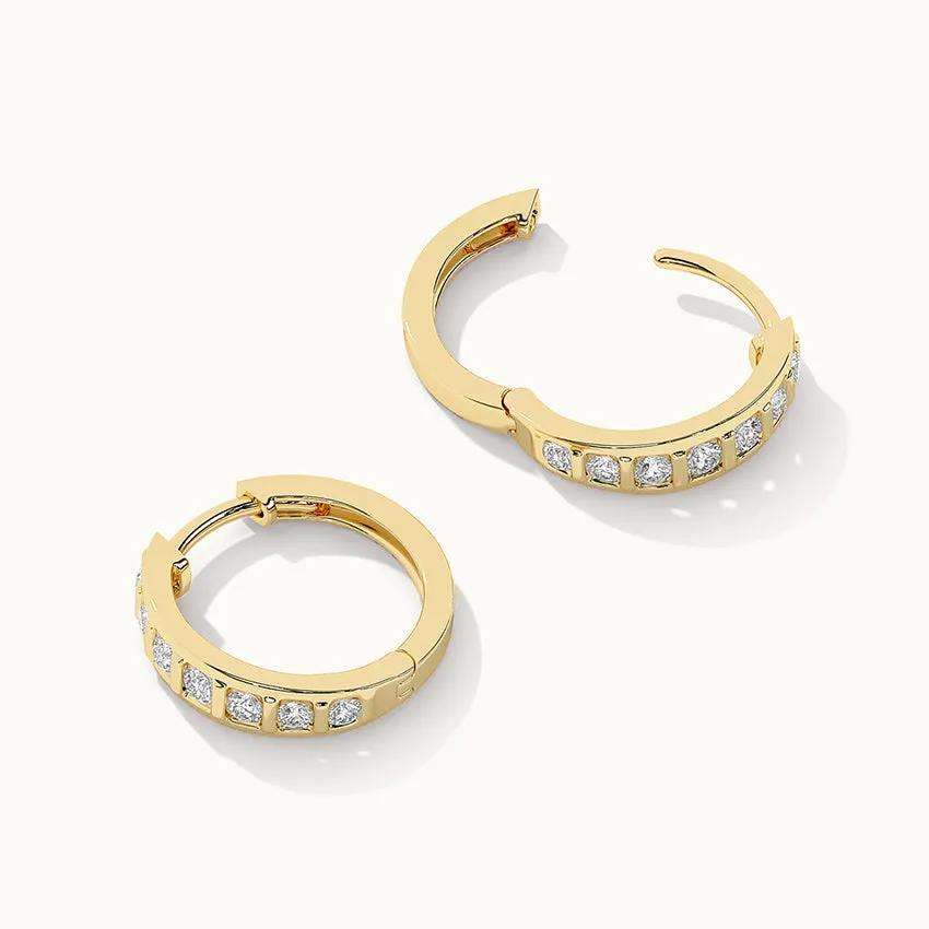 Ladder Diamond Hoops