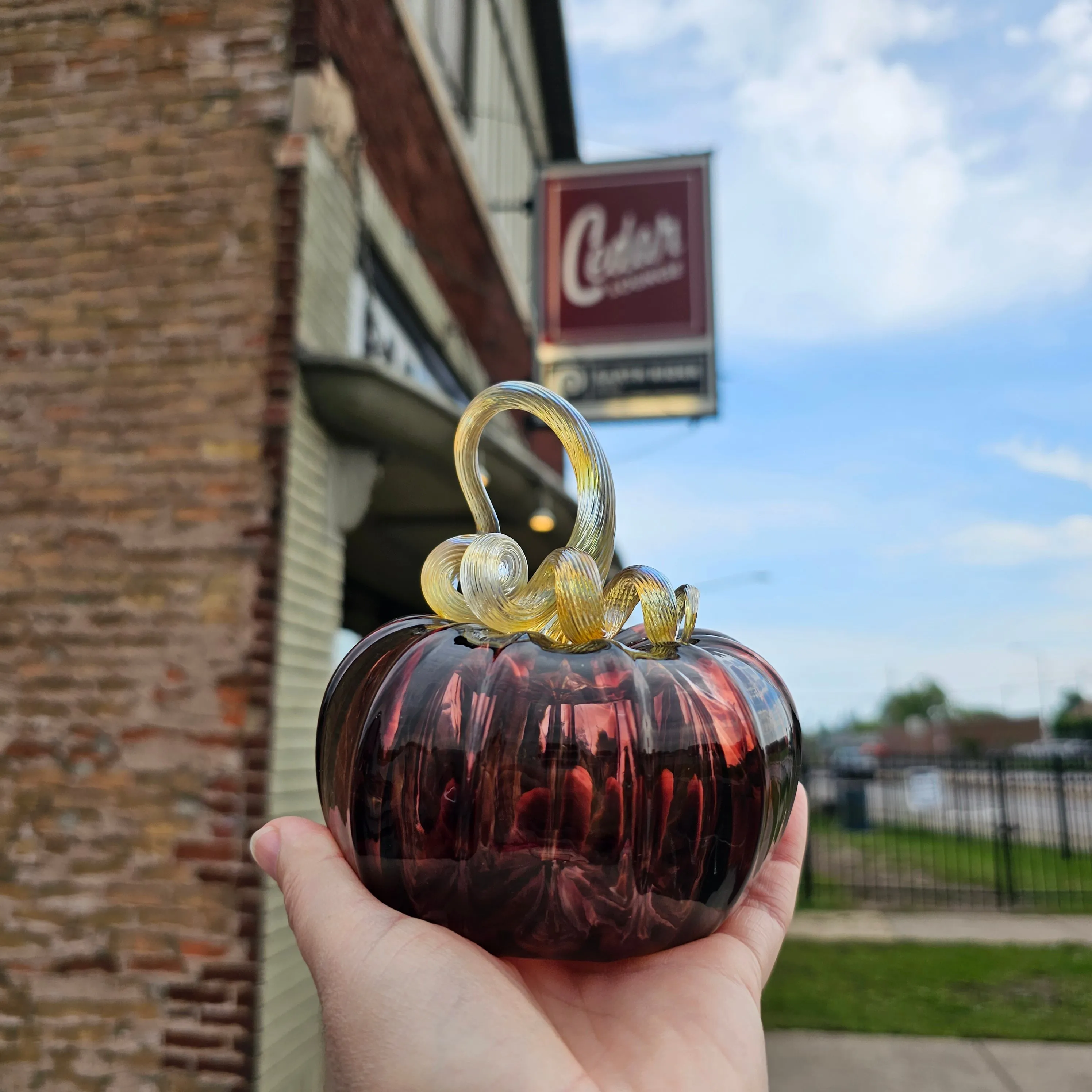 Large Blown Pumpkin