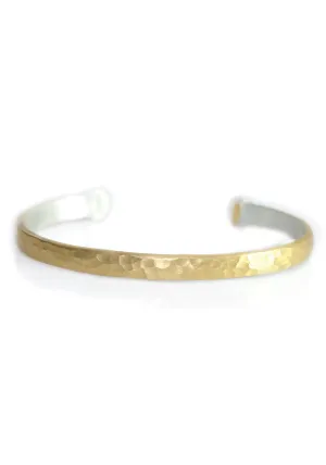 Lika Behar Stockholm Hammered Gold Open Bangle Bracelet