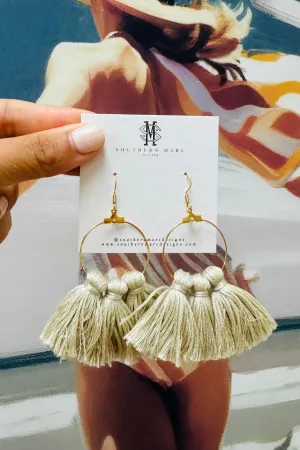 Loren Earrings Ecru