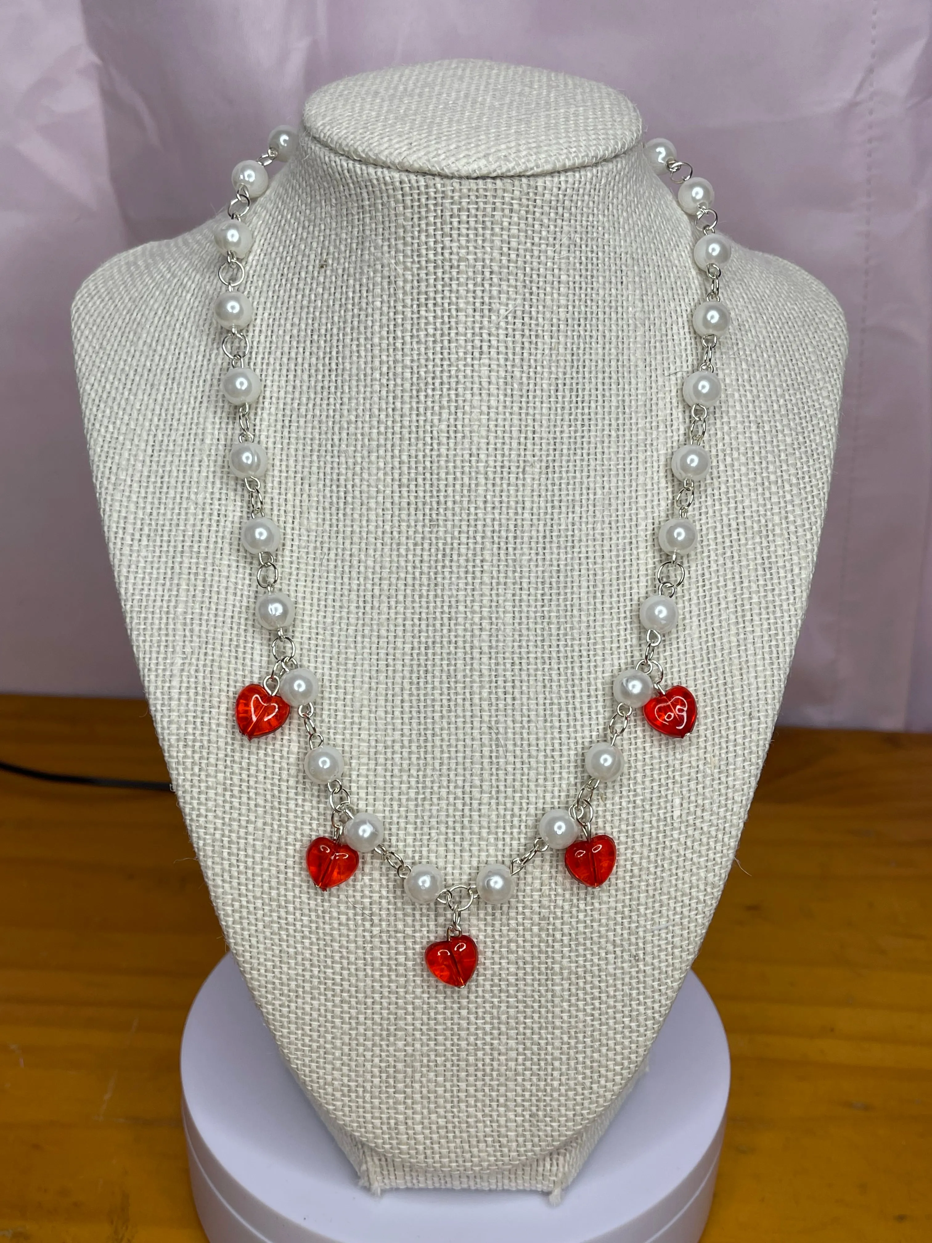 Lovecore Pearl Beaded Necklaces