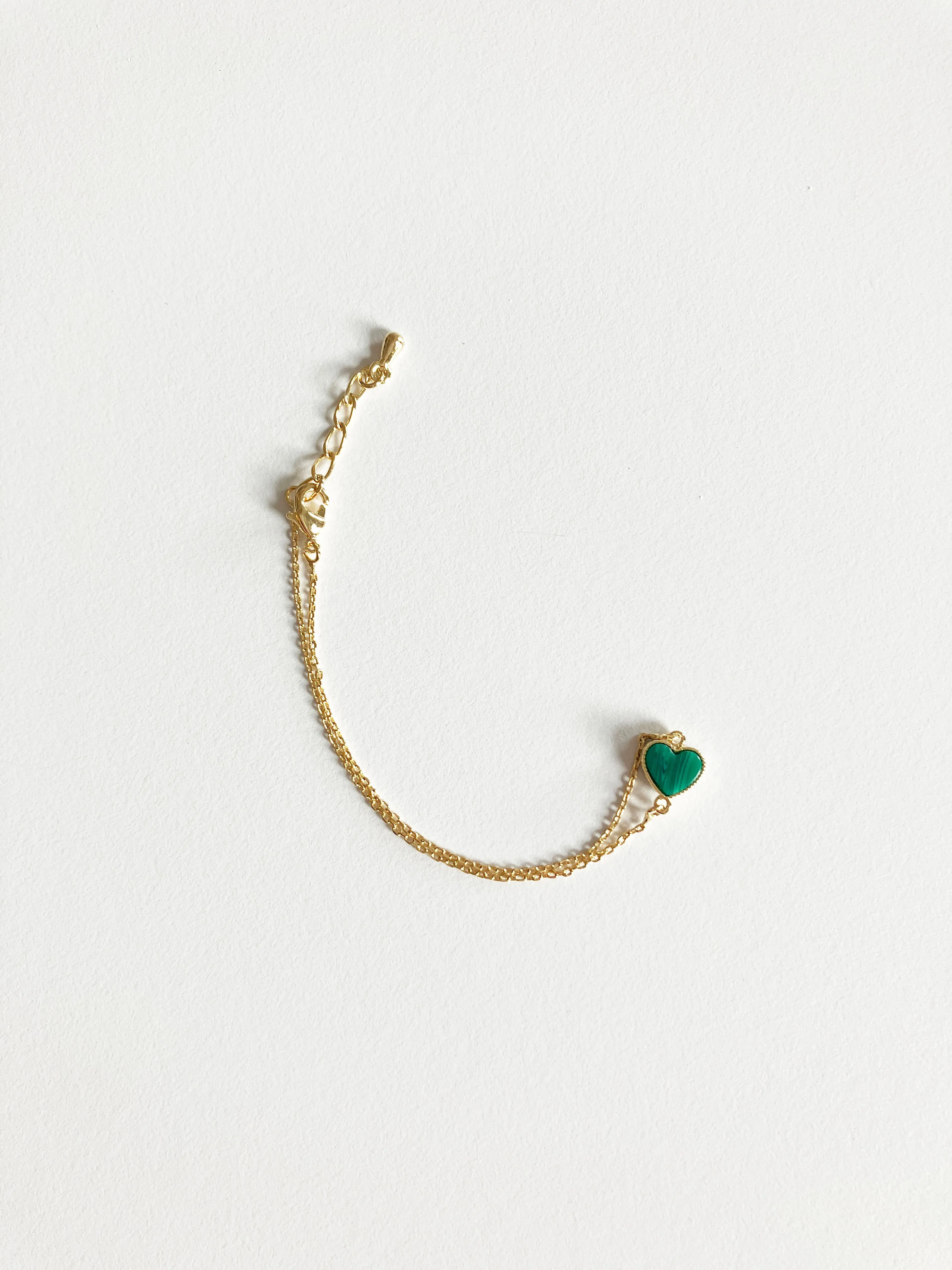 Malachite Sweetheart Earrings