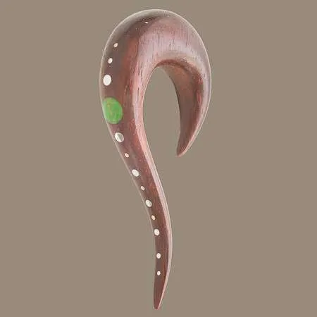 Maui Wooden Dotted Ear Stretchers