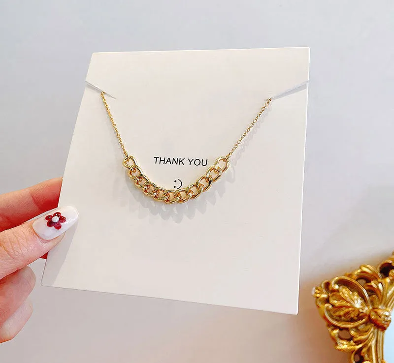 N2340 - Retro Simple Chain Necklace