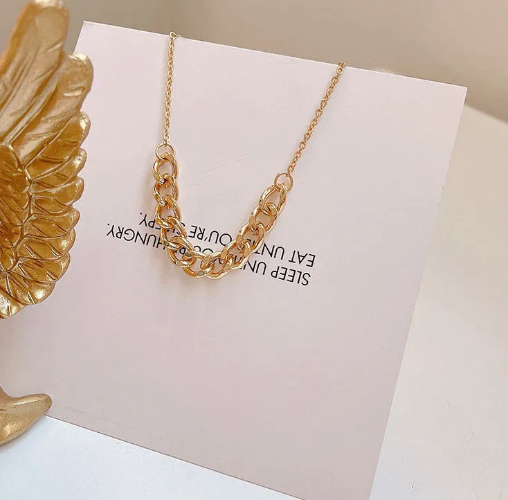 N2340 - Retro Simple Chain Necklace