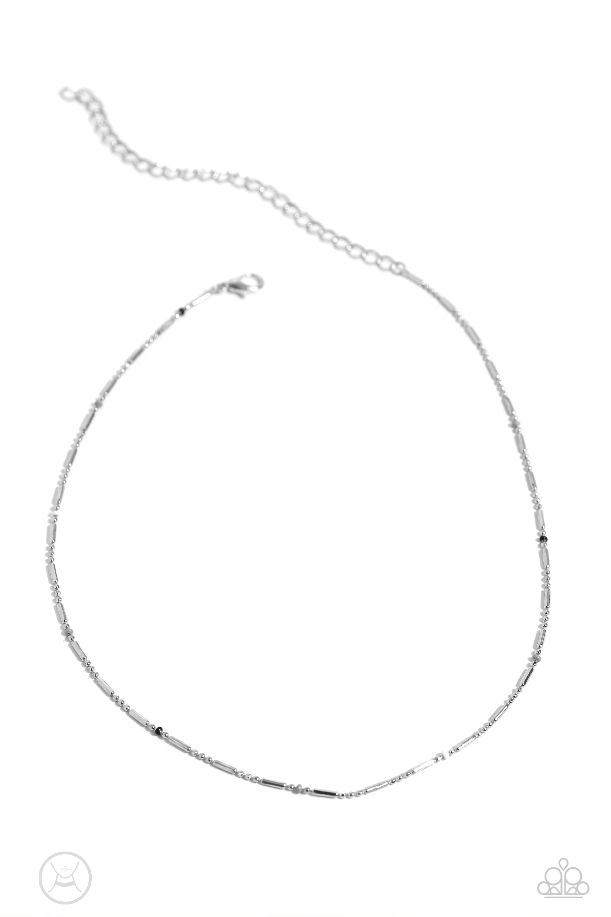 Necklaces Serenity Strand - Silver Choker N290