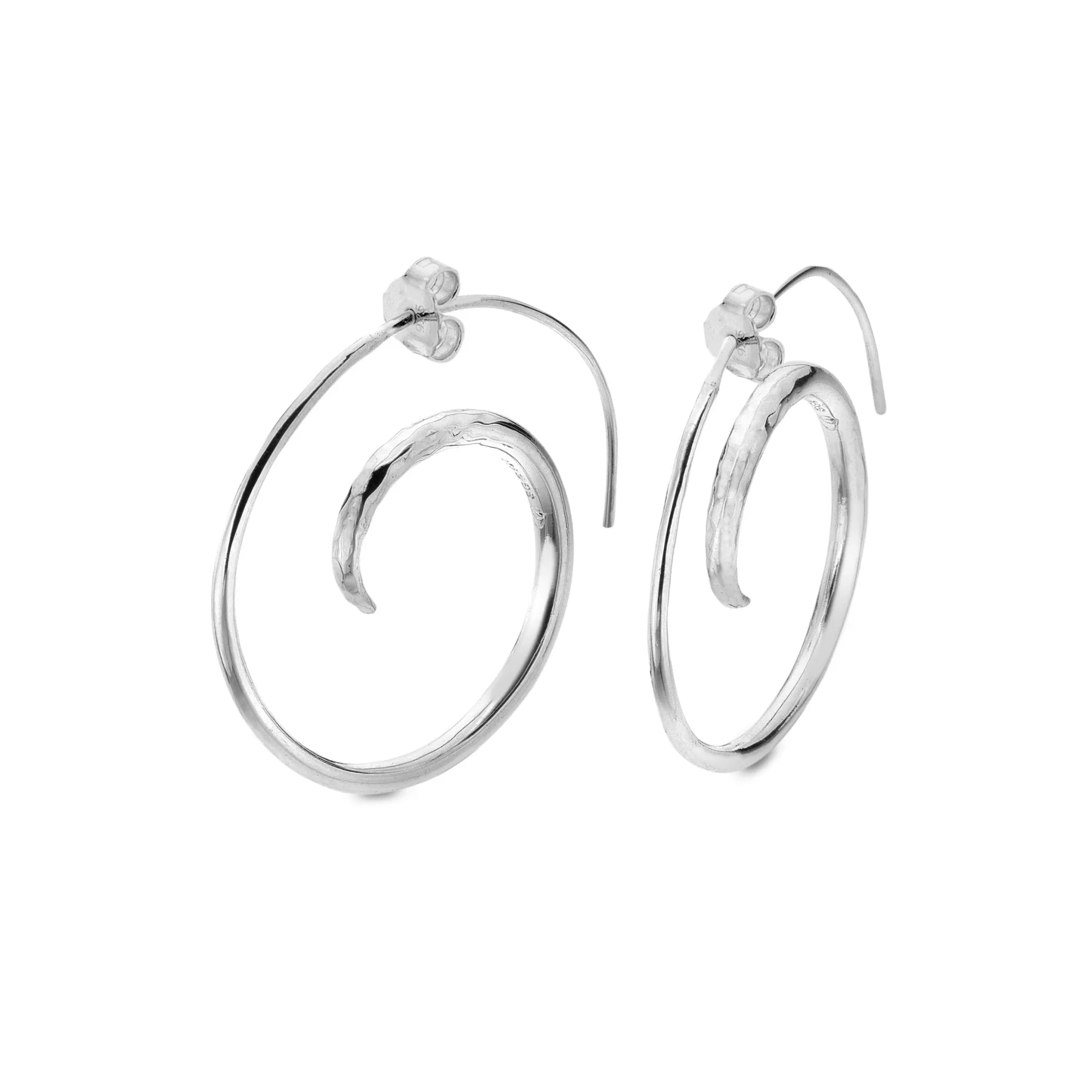 Ocean Swirl Hoops