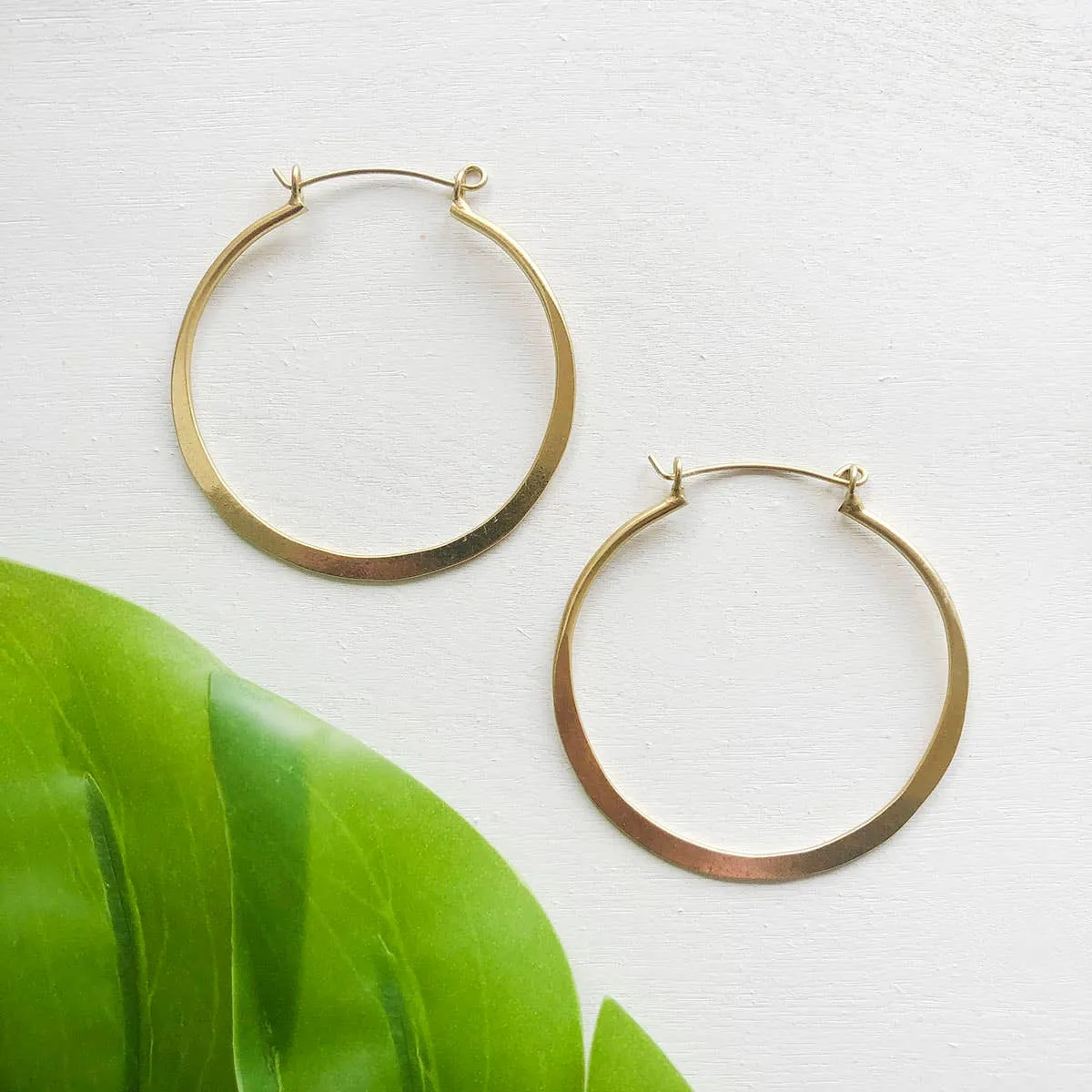 Organic Hoops - Gold