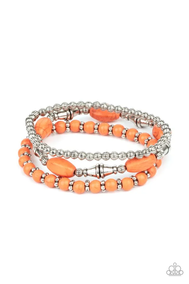 Paparazzi Bracelet ~ Sahara Sanctuary - Orange