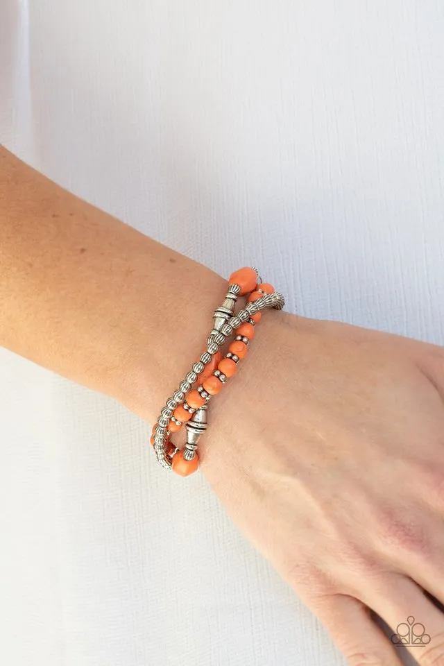 Paparazzi Bracelet ~ Sahara Sanctuary - Orange