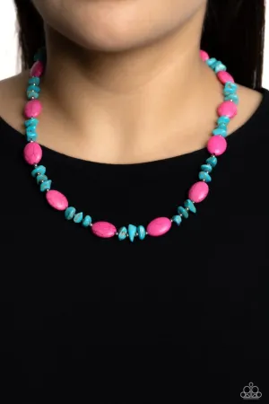 Paparazzi Necklace ~ Stone Age Showcase - Pink