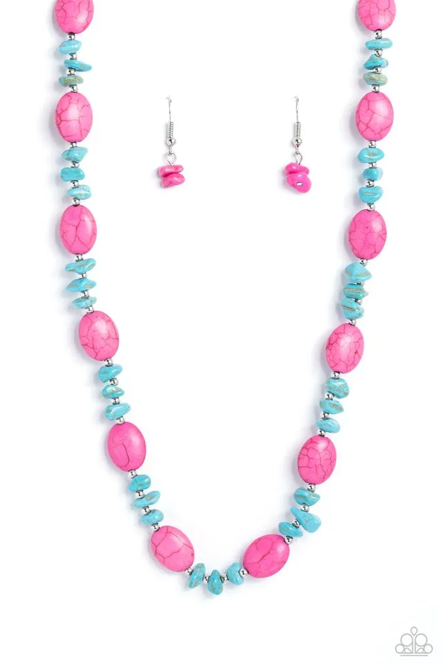 Paparazzi Necklace ~ Stone Age Showcase - Pink