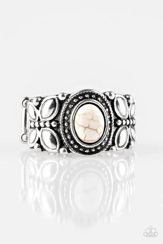 Paparazzi Ring ~ Butterfly Belle - White