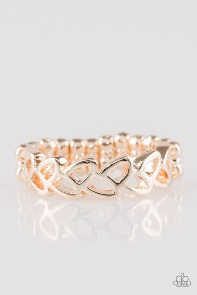 Paparazzi Ring ~ Garland Grandeur - Rose Gold