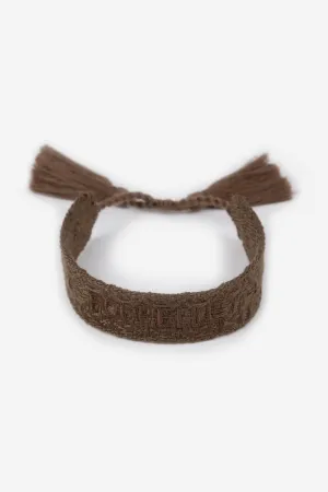 Personalised Woven Bracelet - Mocha