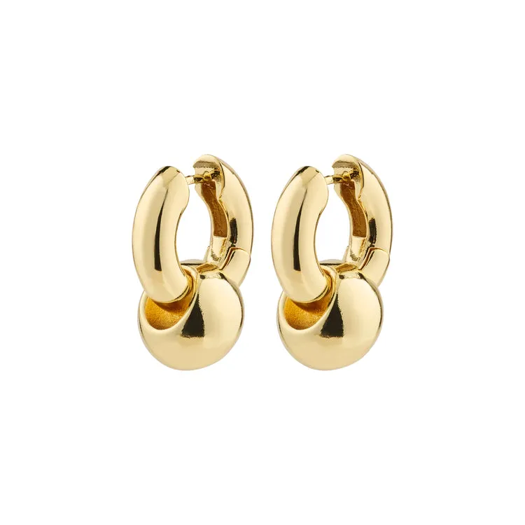 Pillgrim INTENT earrings gold-plated