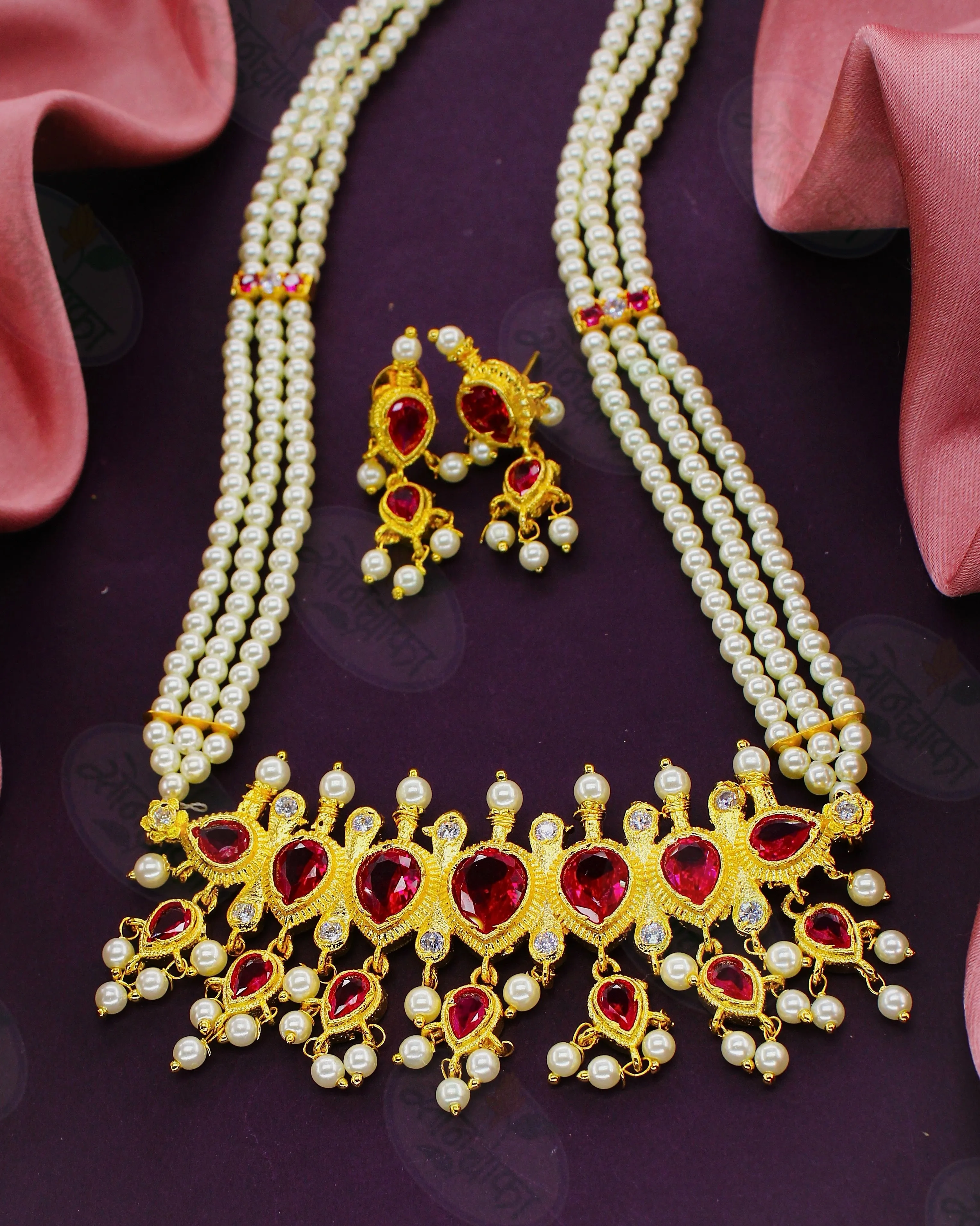 REGAL ELEGANCE  TANMANI NECKLACE