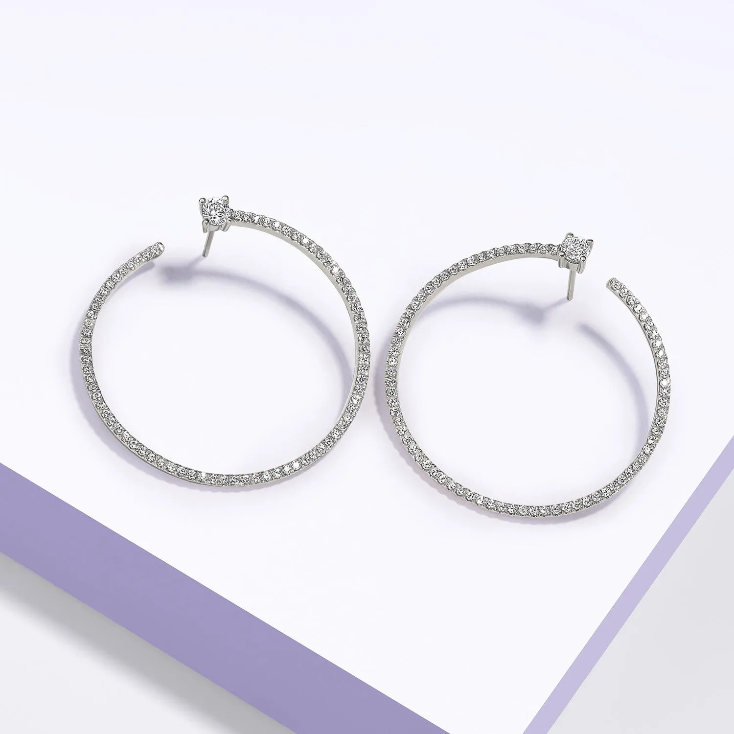 Shimmering Bardot Hoops