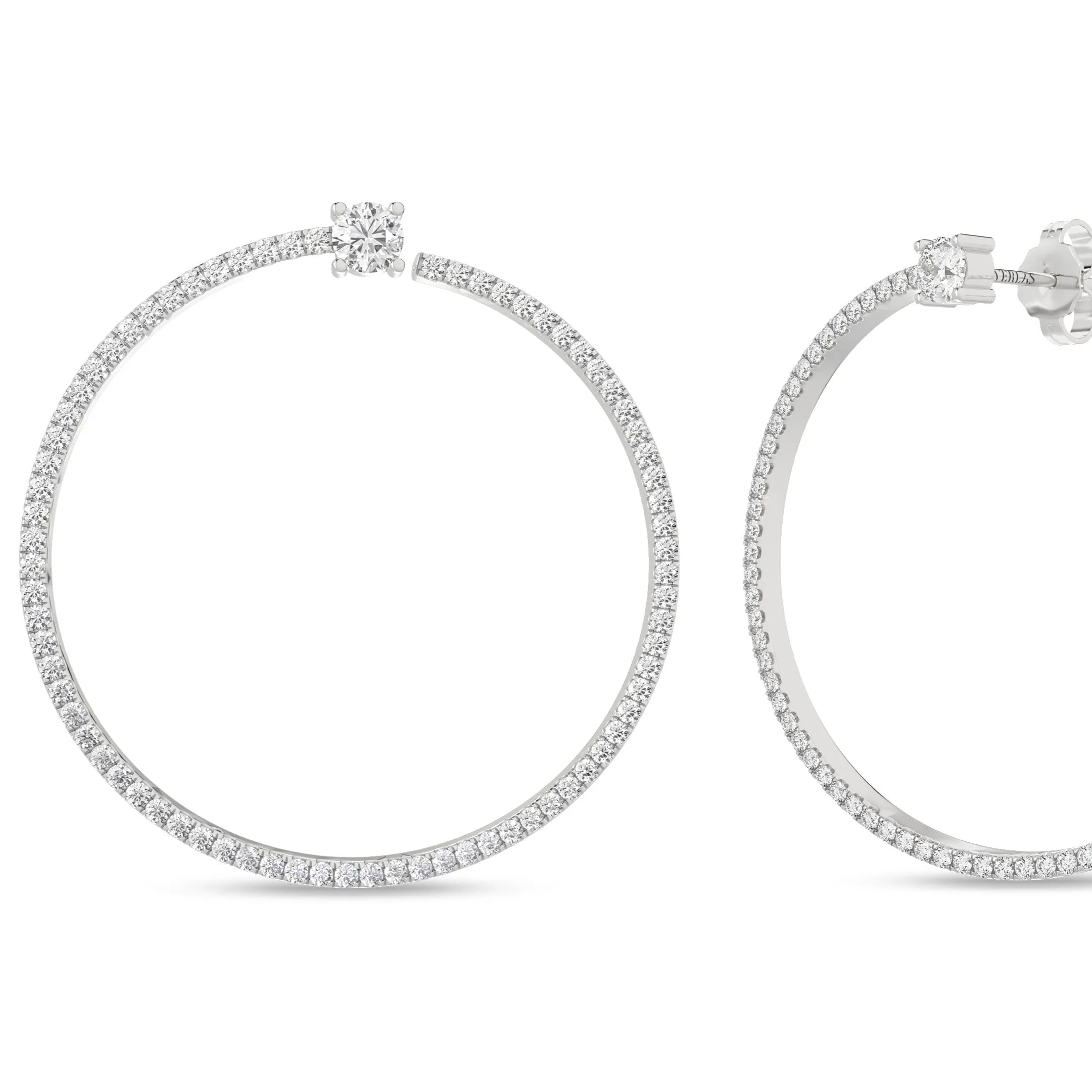 Shimmering Bardot Hoops