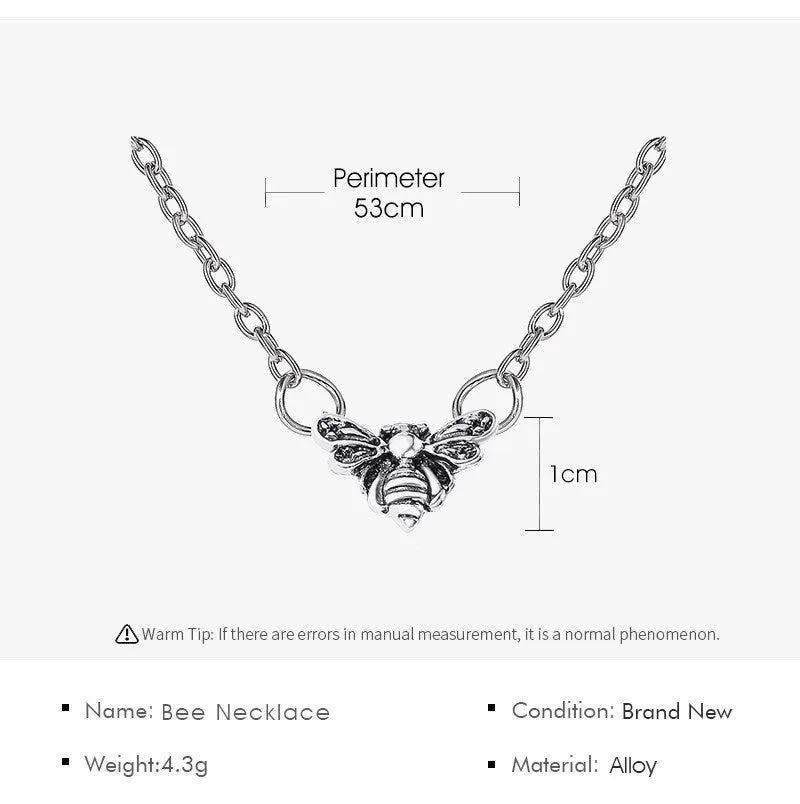 Simple And Old-Fashioned Personality Insect Pendant Clavicle Chain