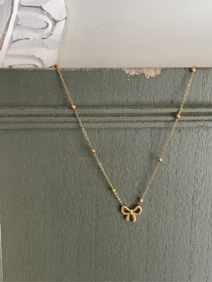 Simple Bow Necklace