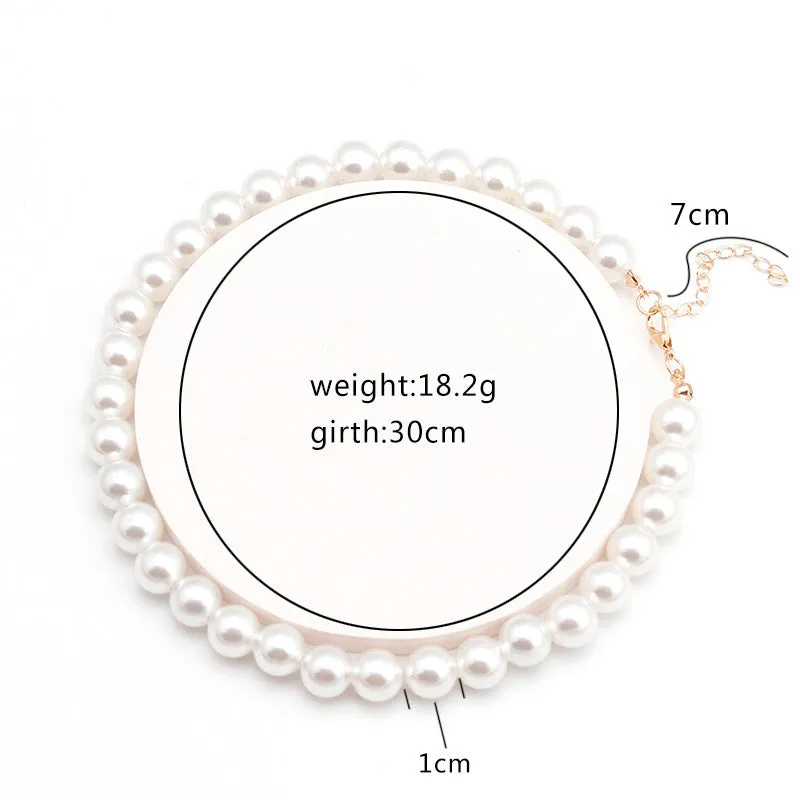 Simple Fashion Pearl Single-layer Necklace Woman