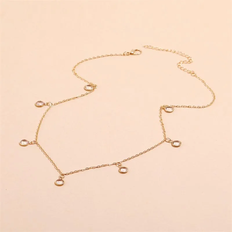 Simple Little Diamond Necklace For Women