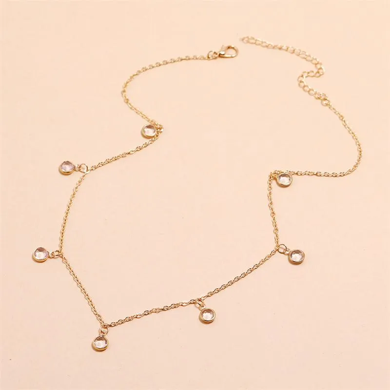 Simple Little Diamond Necklace For Women