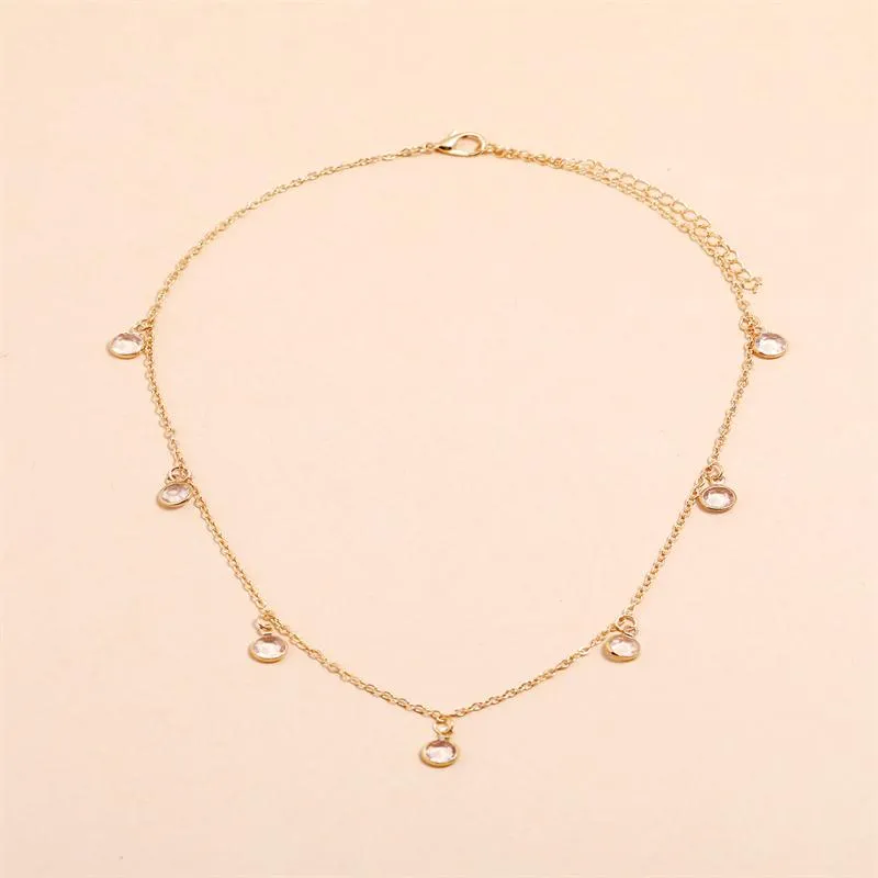 Simple Little Diamond Necklace For Women