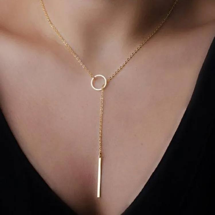 Simple Sexy Gold Single and Multi-layer Necklace