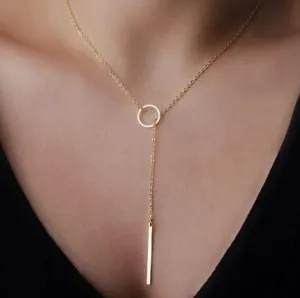 Simple Temperament lady Metal Clavicle Chain