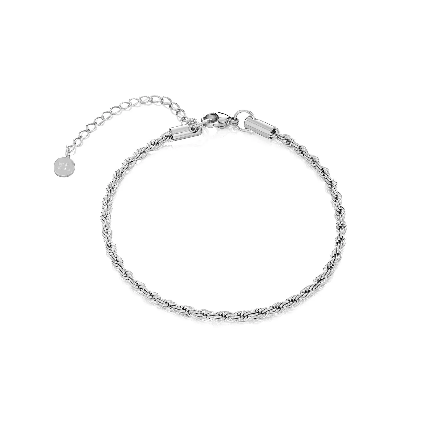 Small Rope Chain Bracelet (Silver)