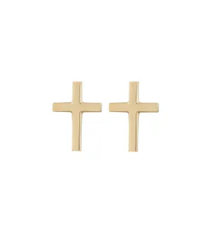 SPIRIT CROSS STUDS GOLD