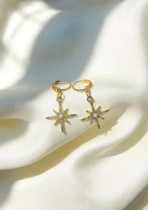 Starburst Pavé Star Earrings