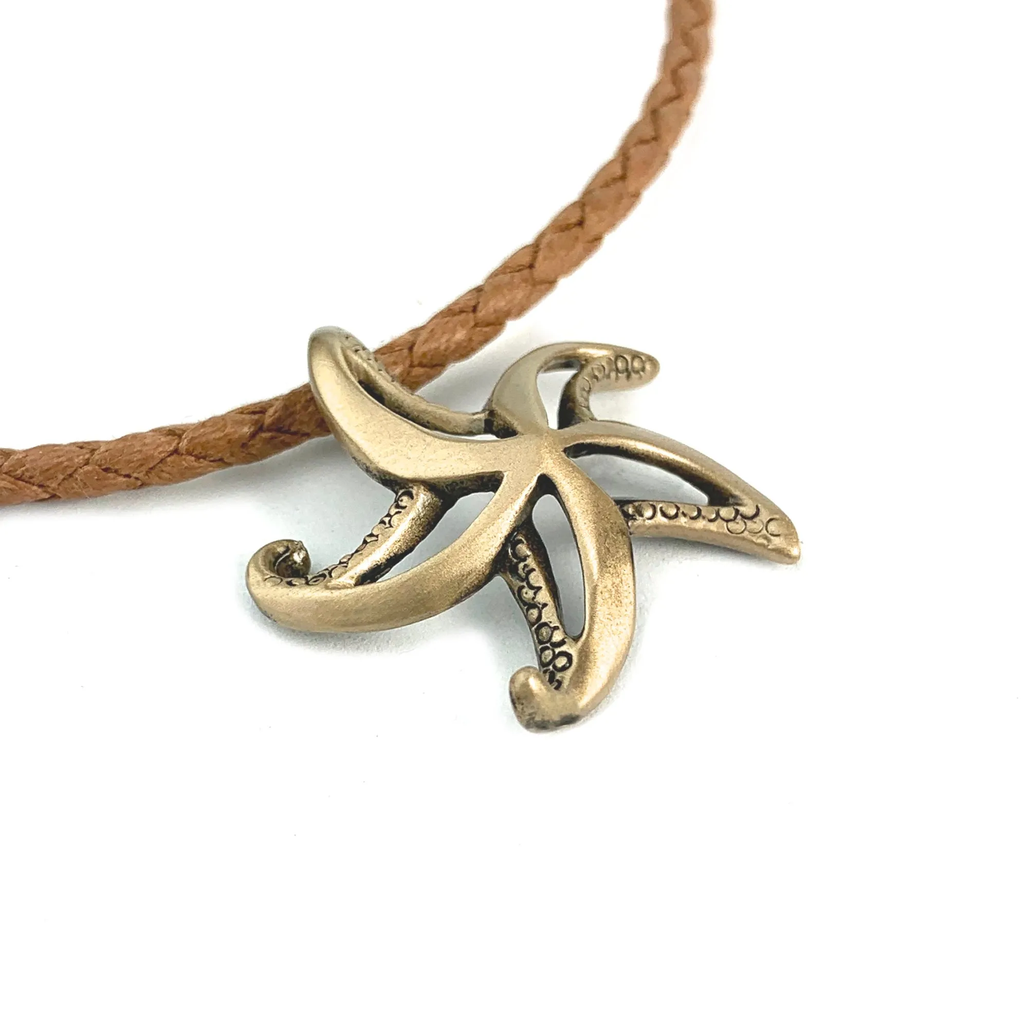 Starfish Necklace for Women Bronze- Sea Star Pendant, Starfish Necklace Charms, Beachy Necklaces, Sea Life Necklace, Starfish Gift