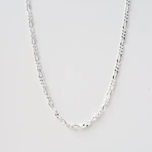 Sterling Silver Figaro Chain - 24"