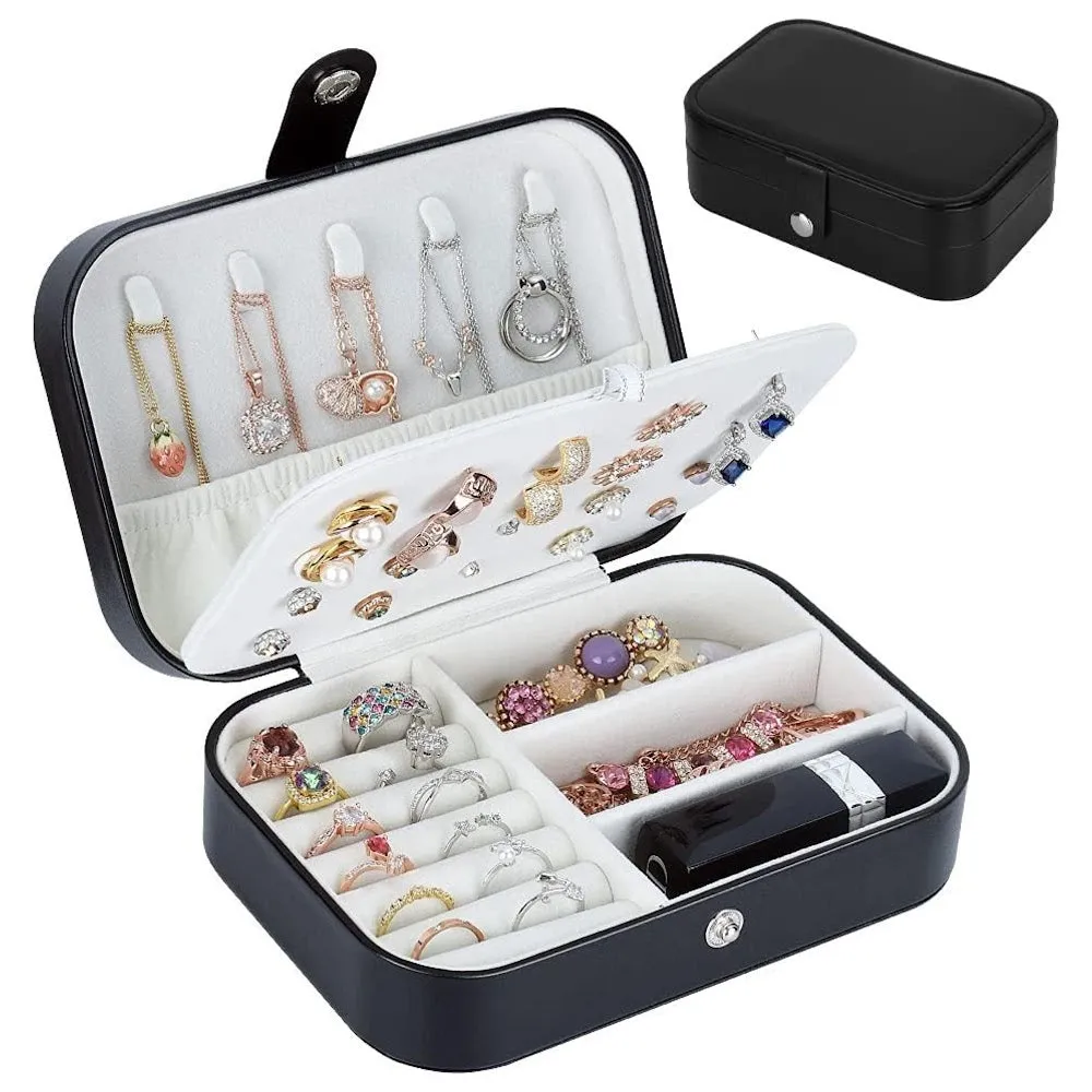 StitchesandTweed Trysch Travel Jewellery Box - Black