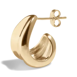 THE AVA HOOP  - 18k gold vermeil