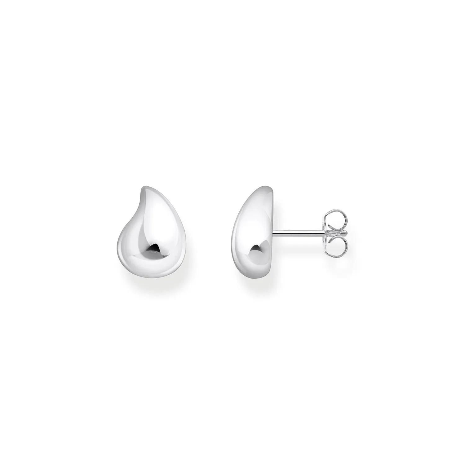 Thomas Sabo Sterling Silver Bold Organic Drop Stud Earrings