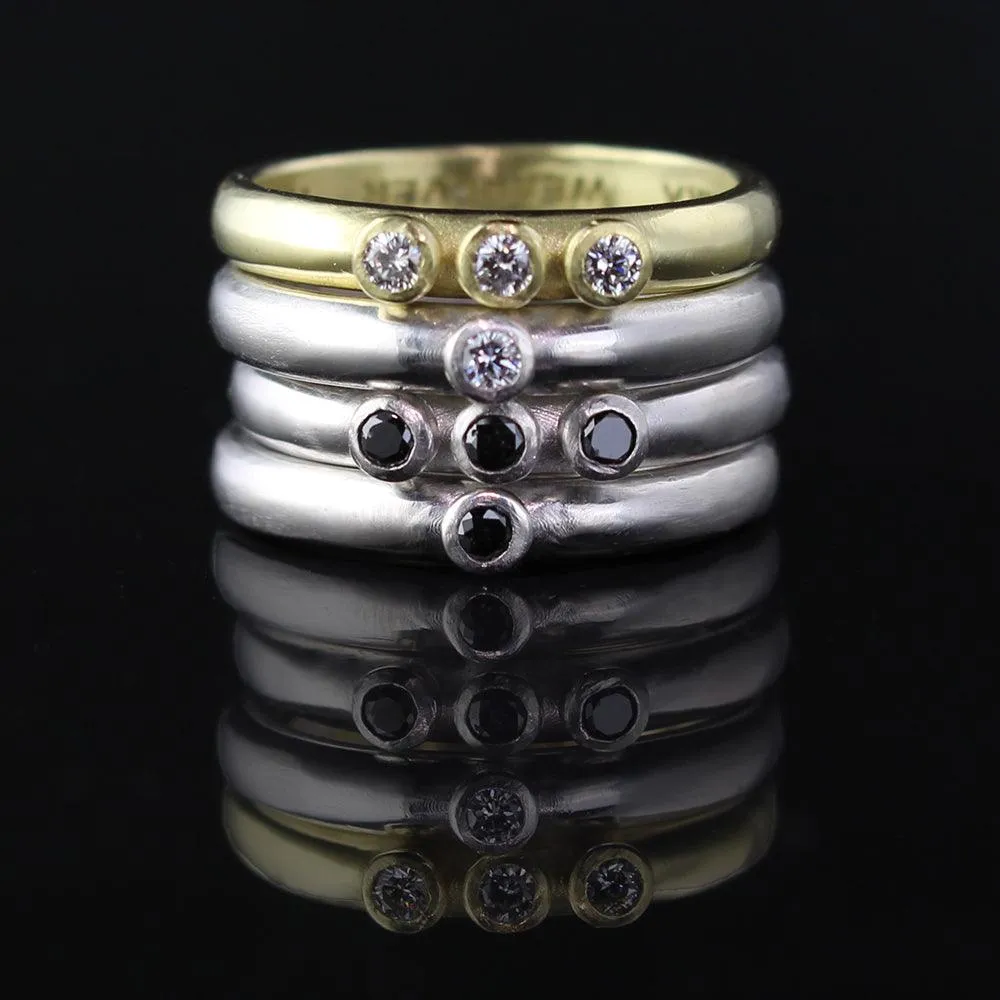 Three-stone Stacking Ring