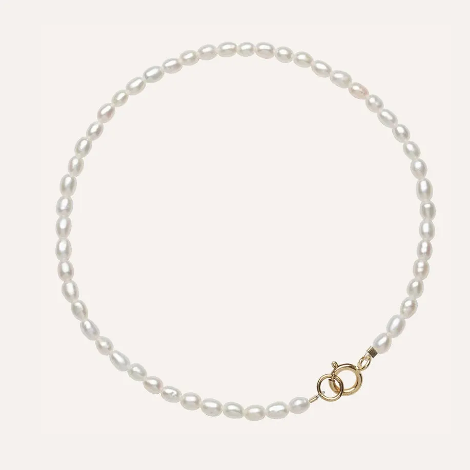 Tiny Pearl Grain Bracelet