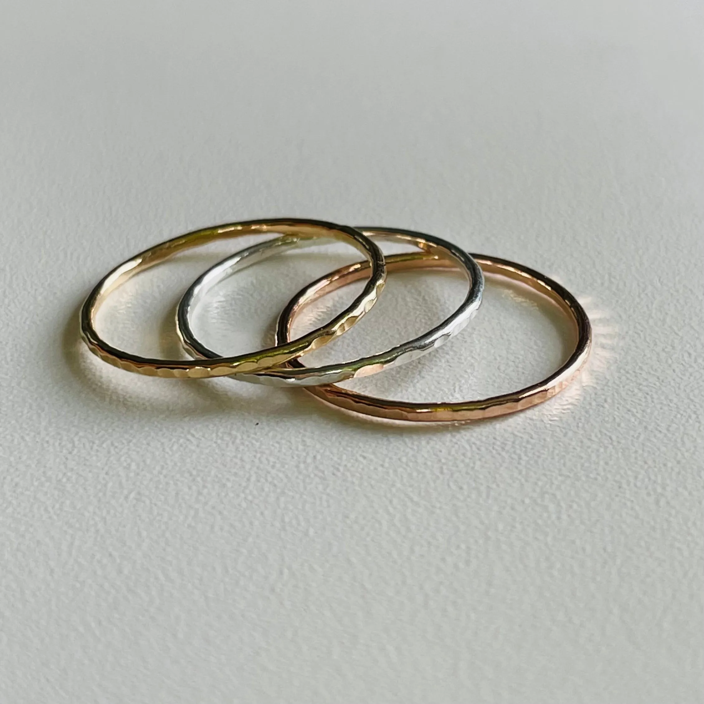 Tronco Hammered Ring