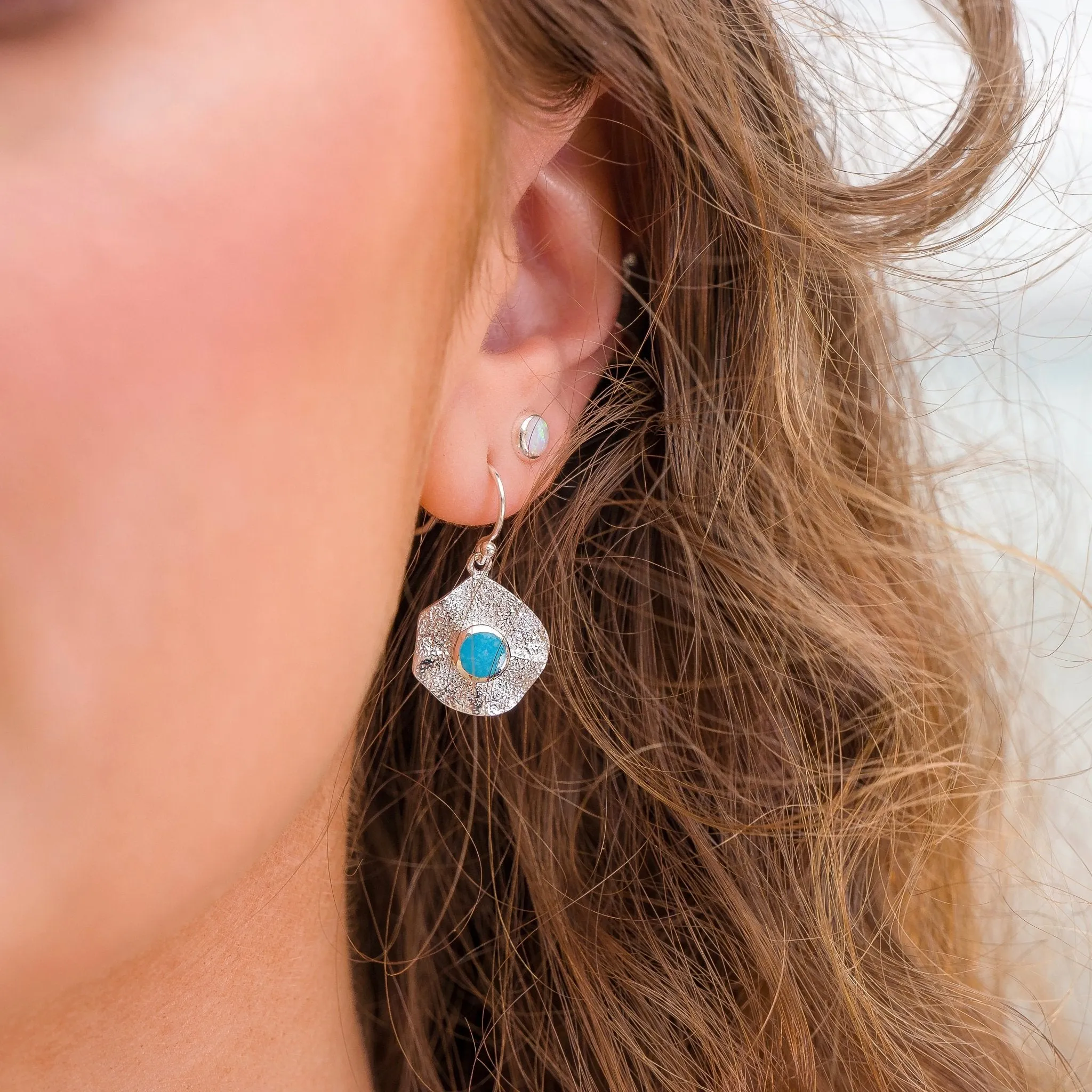 Turquoise Beach Pool Earrings