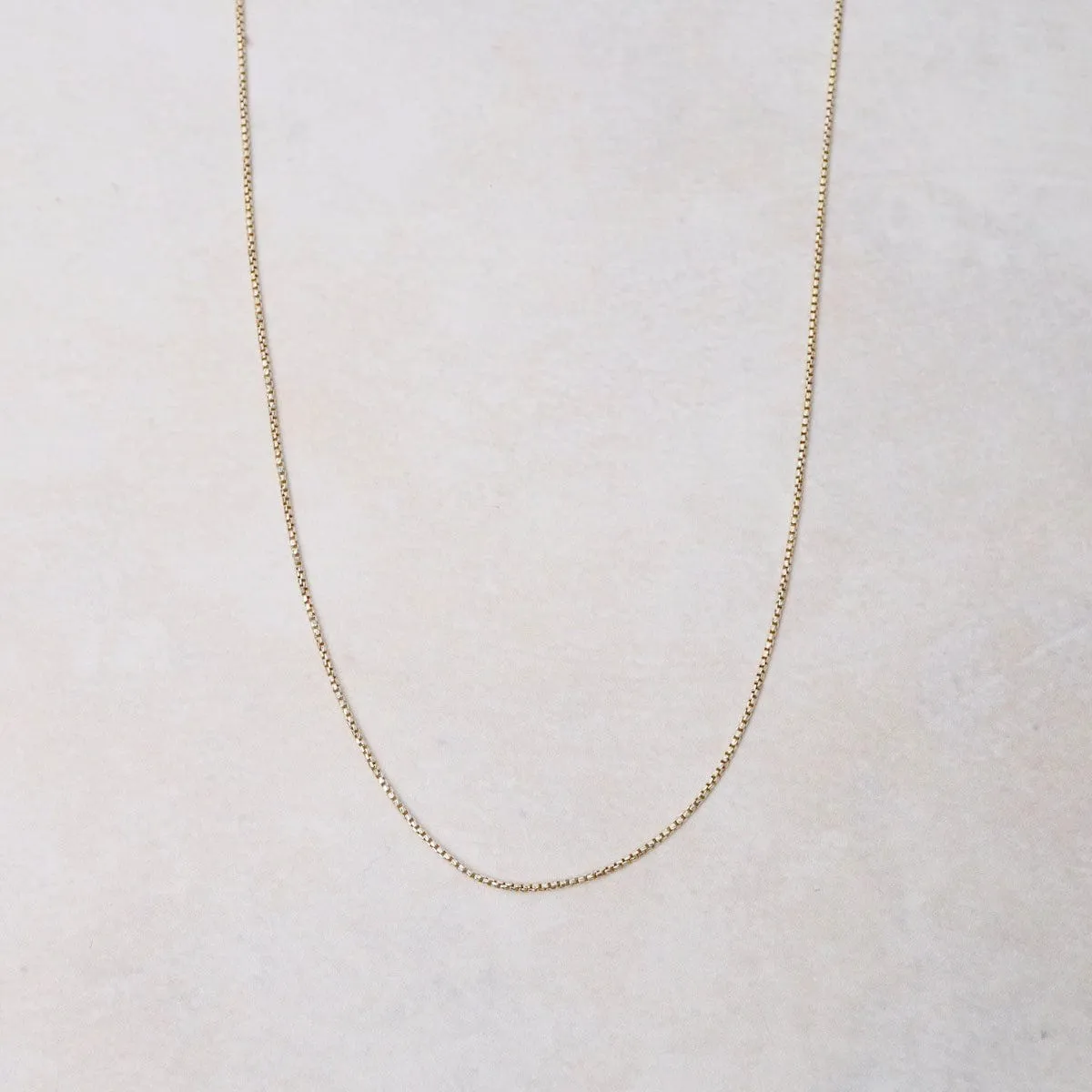 Two Tone Gold Plated & Sterling Silver Round Box Chain