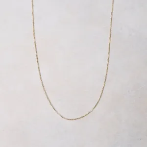 Two Tone Gold Plated & Sterling Silver Round Box Chain