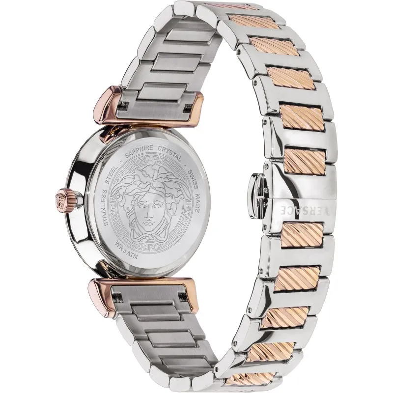 Versace V-Motif Ladies Rose Gold Watch VERE02020