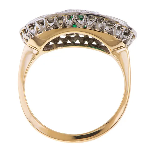 Vintage Emerald & Diamond Ring