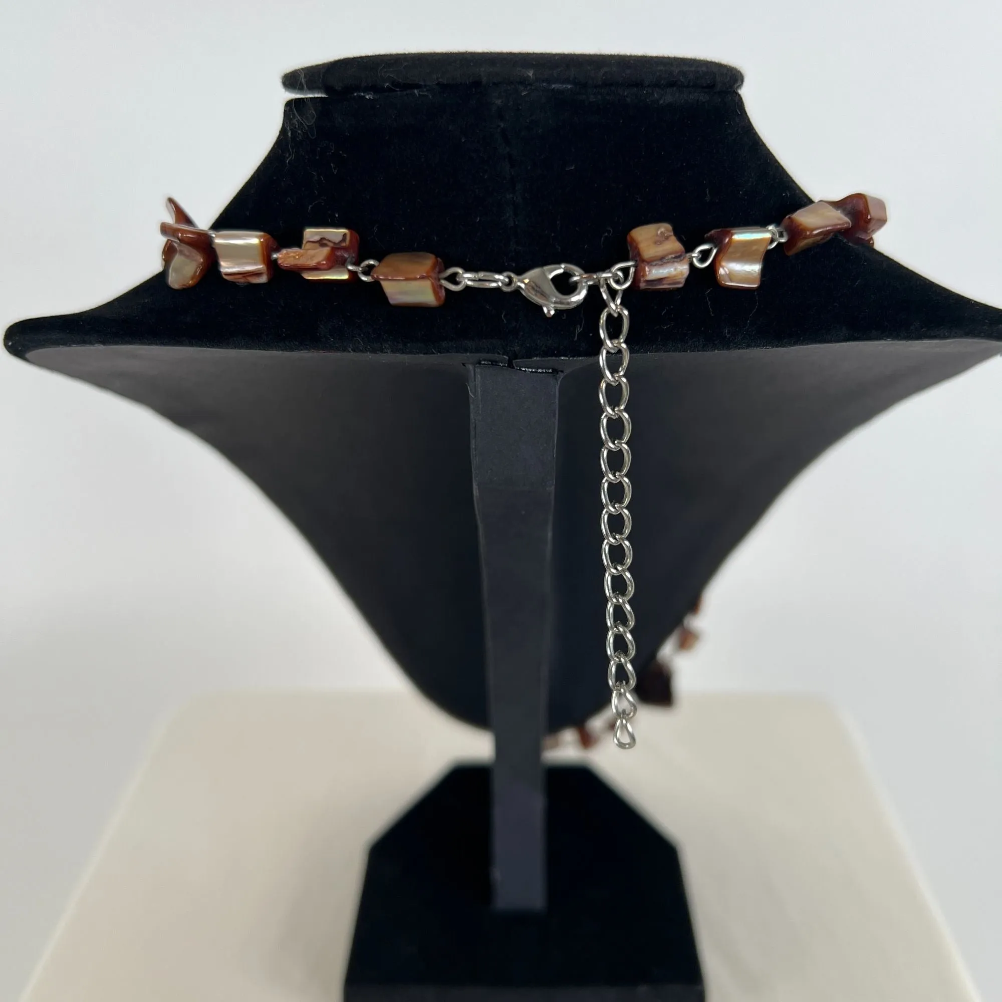 Vintage Y2K Brown Stone Layered Necklace