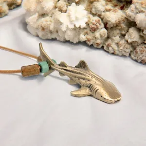 Whale Shark Necklace for Men and Women- Bronze Whale Shark Pendant for Men and Women, Shark Jewelry, Gifts for Shark Lovers, Sea Life Jewelry